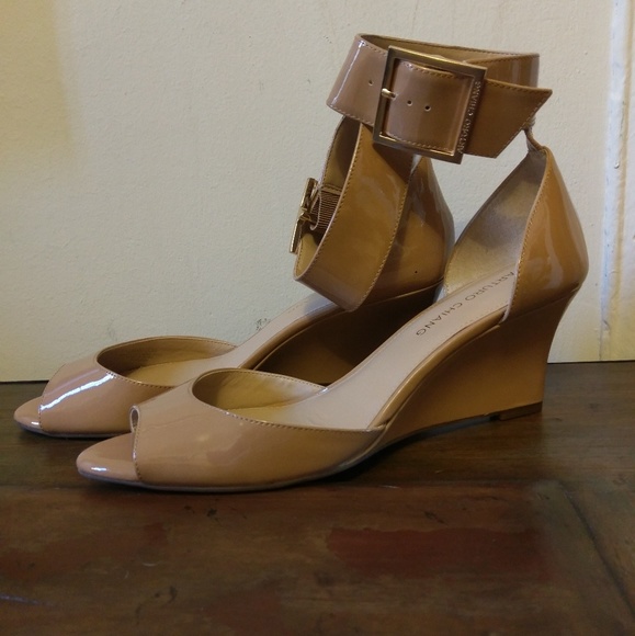 Chic Beige Arturo Chiang Wedges Size 9.5 - Picture 11 of 15